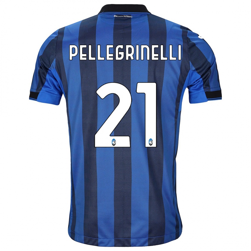 Mujer Camiseta Giorgia Pellegrinelli #21 Azul Negro 1ª Equipación 2023/24 La Camisa México