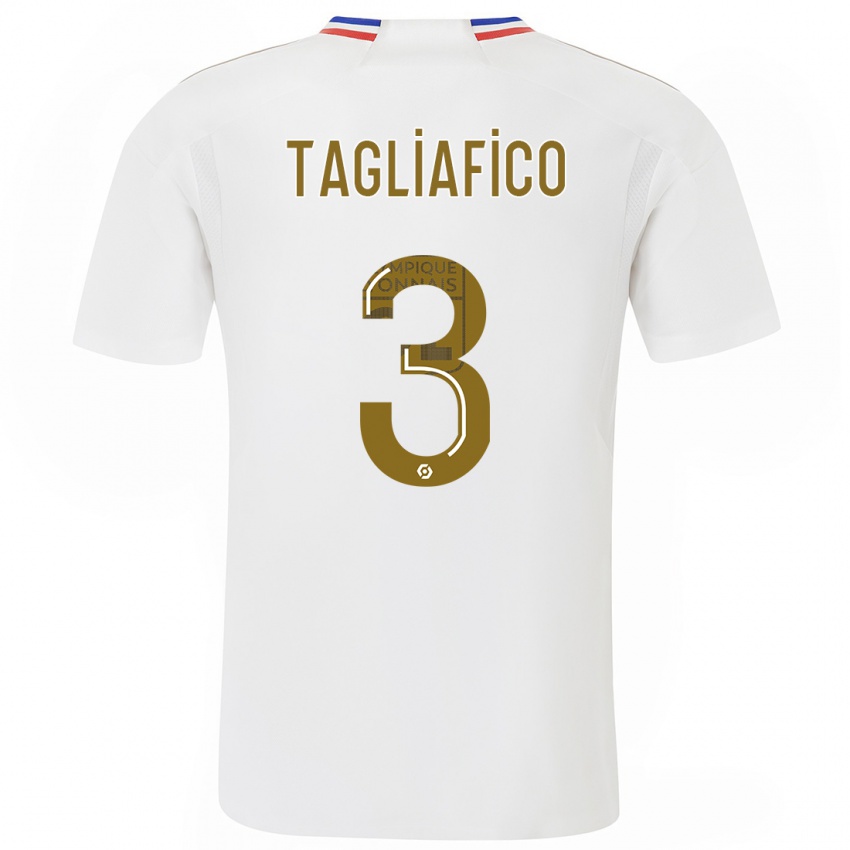 Mujer Camiseta Nicolas Tagliafico #3 Blanco 1ª Equipación 2023/24 La Camisa México