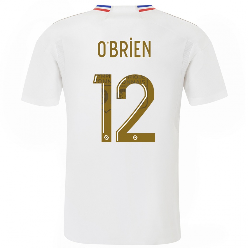 Mujer Camiseta Jake O'brien #12 Blanco 1ª Equipación 2023/24 La Camisa México