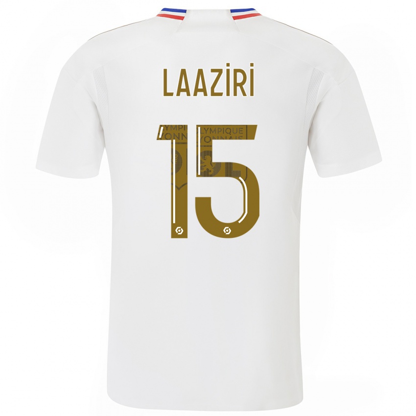 Mujer Camiseta Achraf Laaziri #15 Blanco 1ª Equipación 2023/24 La Camisa México