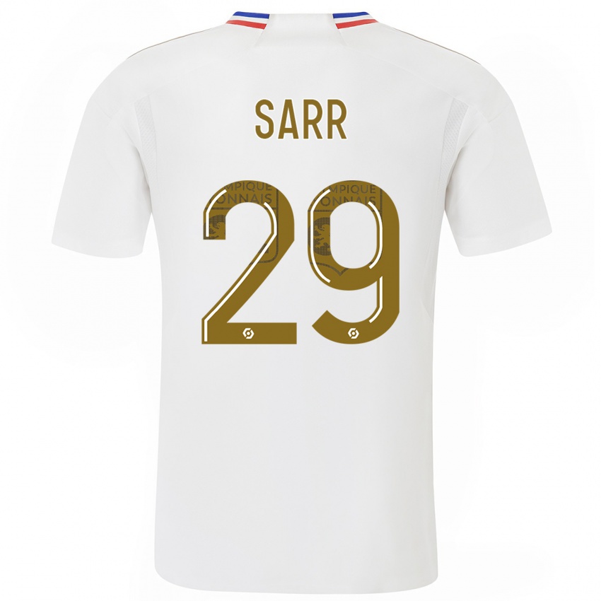 Mujer Camiseta Mamadou Sarr #29 Blanco 1ª Equipación 2023/24 La Camisa México