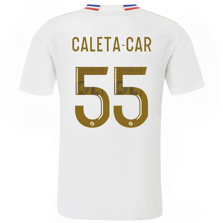 Mujer Camiseta Duje Caleta-Car #55 Blanco 1ª Equipación 2023/24 La Camisa México