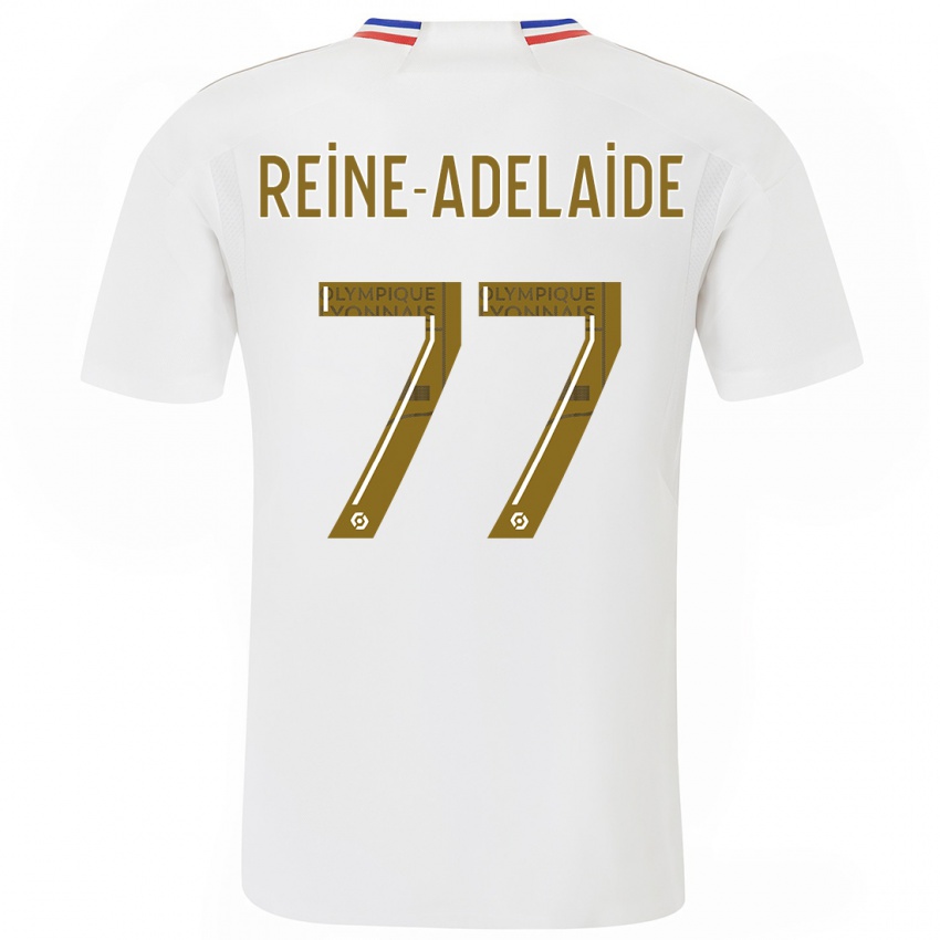 Mujer Camiseta Jeff Reine-Adelaide #77 Blanco 1ª Equipación 2023/24 La Camisa México