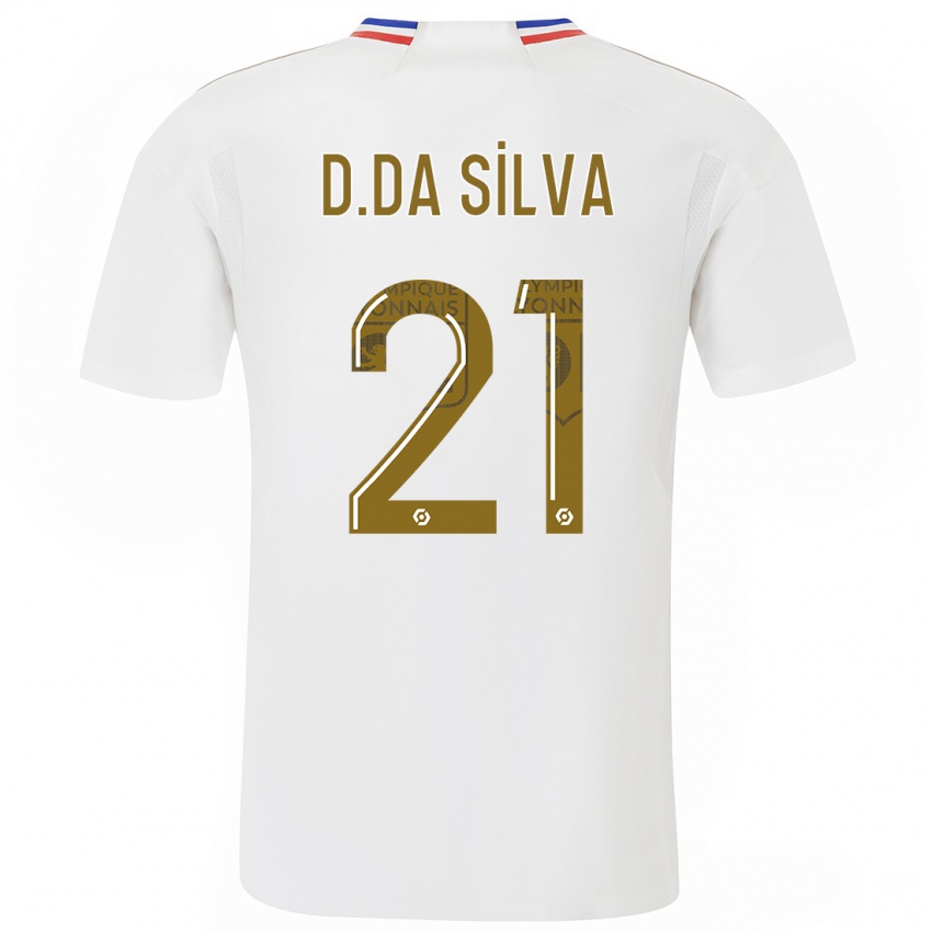 Mujer Camiseta Damien Da Silva #21 Blanco 1ª Equipación 2023/24 La Camisa México