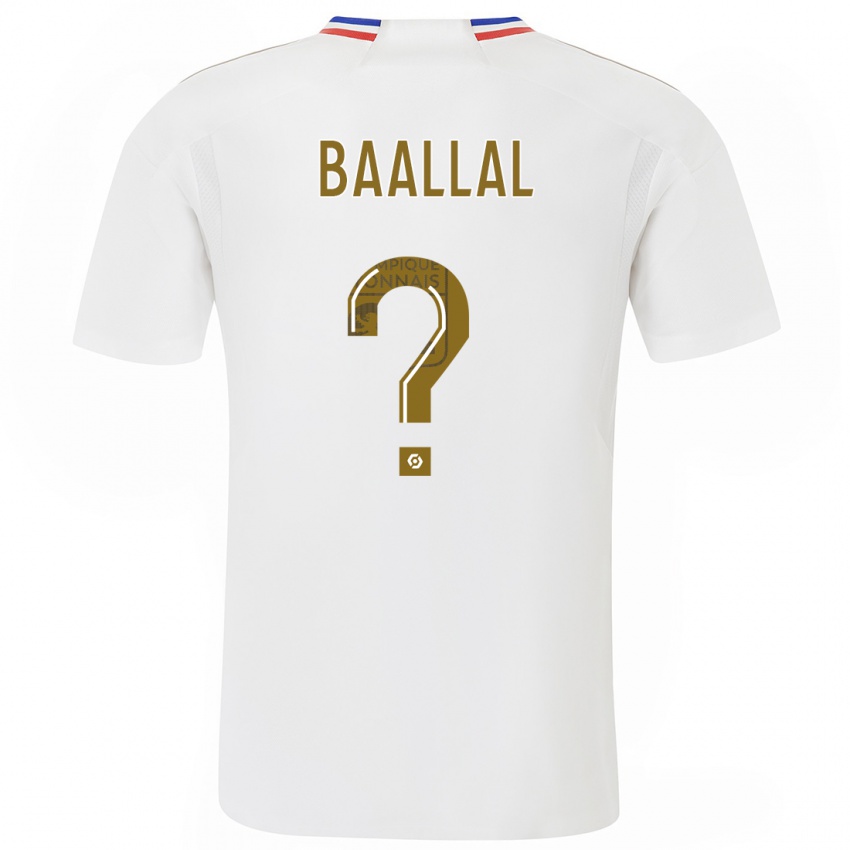 Mujer Camiseta Abdellah Baallal #0 Blanco 1ª Equipación 2023/24 La Camisa México