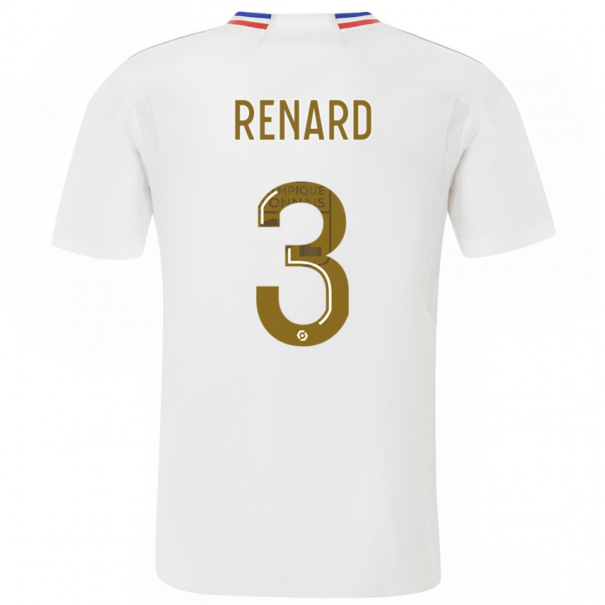 Mujer Camiseta Wendie Renard #3 Blanco 1ª Equipación 2023/24 La Camisa México