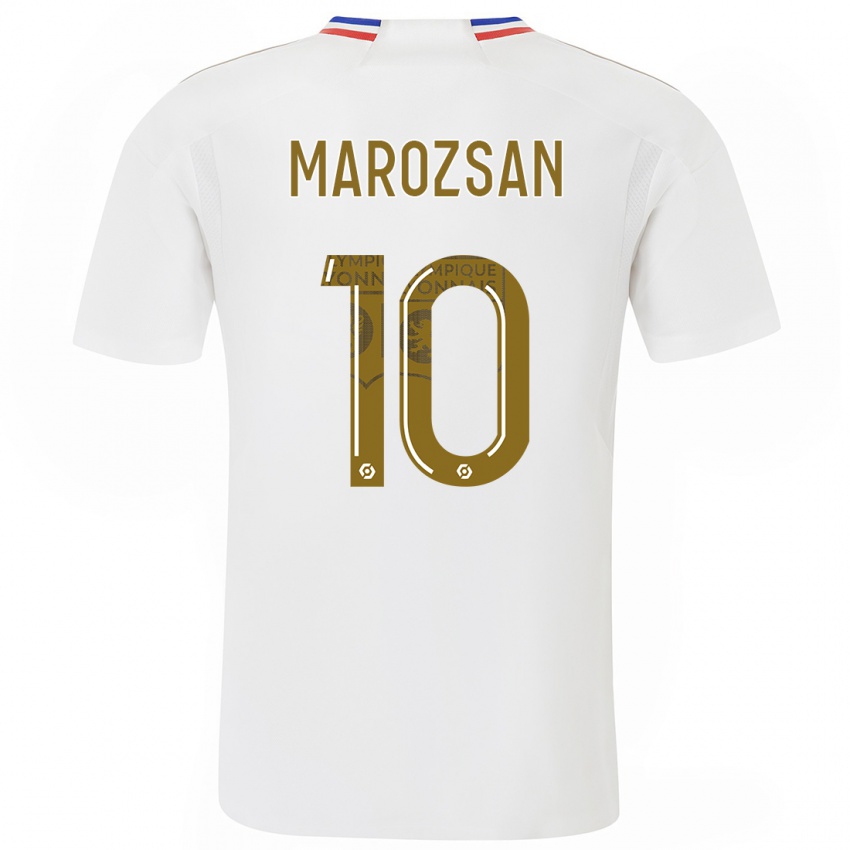 Mujer Camiseta Dzsenifer Marozsan #10 Blanco 1ª Equipación 2023/24 La Camisa México