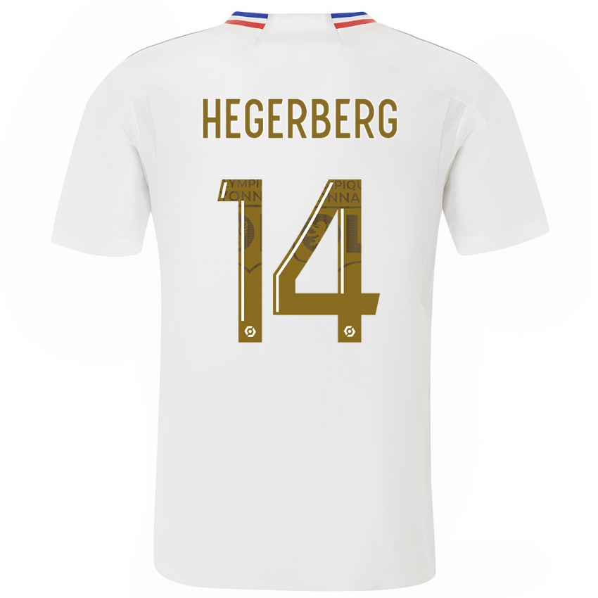 Mujer Camiseta Ada Hegerberg #14 Blanco 1ª Equipación 2023/24 La Camisa México