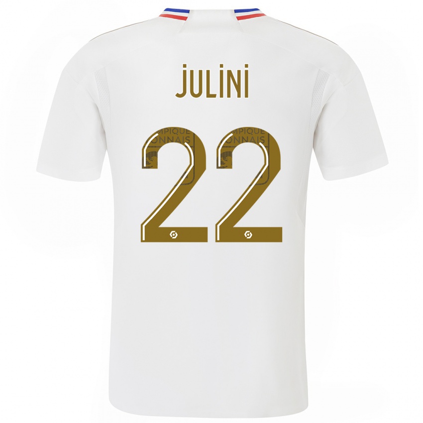 Mujer Camiseta Sally Julini #22 Blanco 1ª Equipación 2023/24 La Camisa México