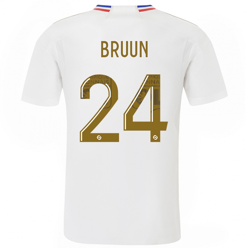 Mujer Camiseta Signe Bruun #24 Blanco 1ª Equipación 2023/24 La Camisa México