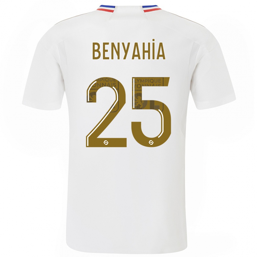 Mujer Camiseta Ines Benyahia #25 Blanco 1ª Equipación 2023/24 La Camisa México