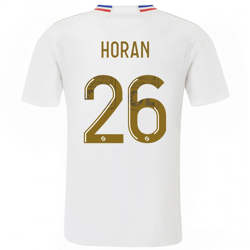 Mujer Camiseta Lindsey Horan #26 Blanco 1ª Equipación 2023/24 La Camisa México