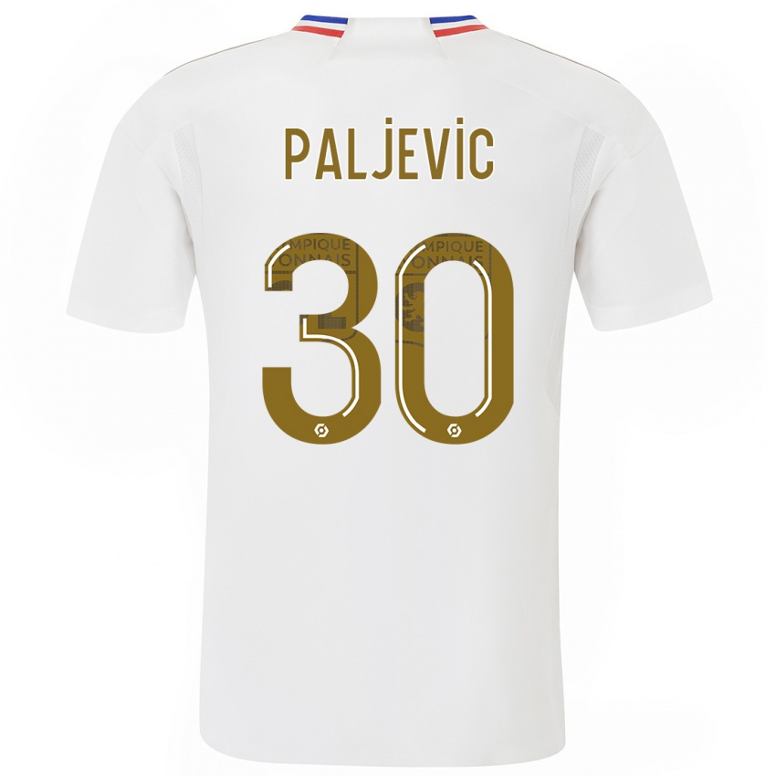 Mujer Camiseta Alyssia Paljevic #30 Blanco 1ª Equipación 2023/24 La Camisa México