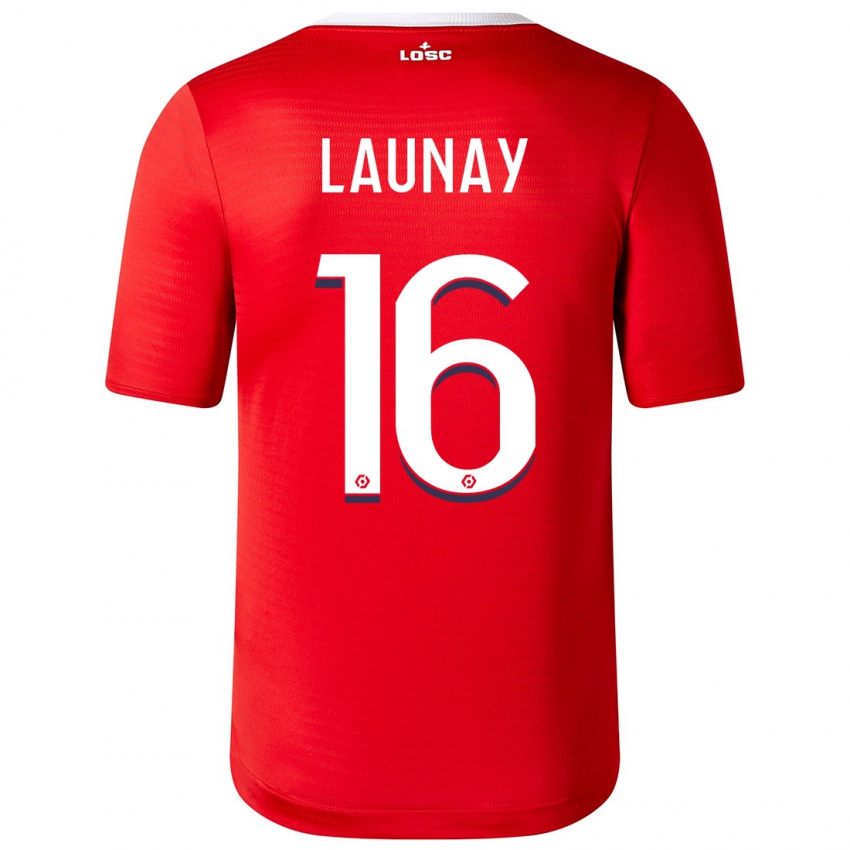 Mujer Camiseta Elisa Launay #16 Rojo 1ª Equipación 2023/24 La Camisa México