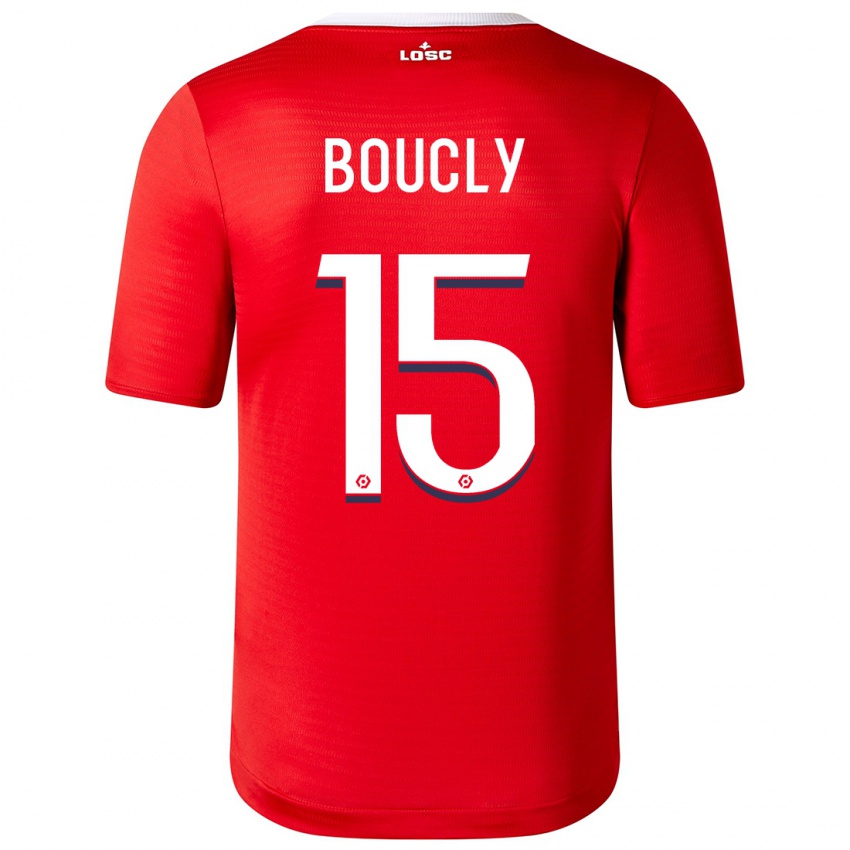 Mujer Camiseta Maite Boucly #15 Rojo 1ª Equipación 2023/24 La Camisa México