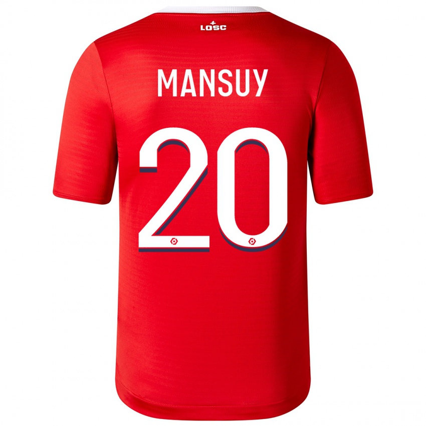 Mujer Camiseta Heloise Mansuy #20 Rojo 1ª Equipación 2023/24 La Camisa México