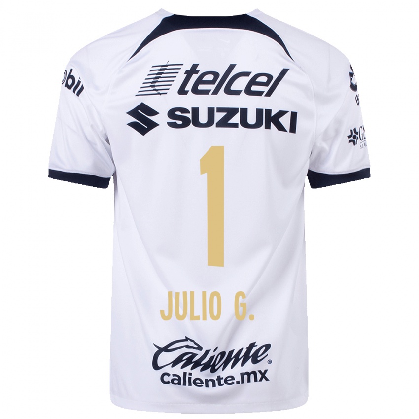 Mujer Camiseta Julio Gonzalez #1 Blanco 1ª Equipación 2023/24 La Camisa México
