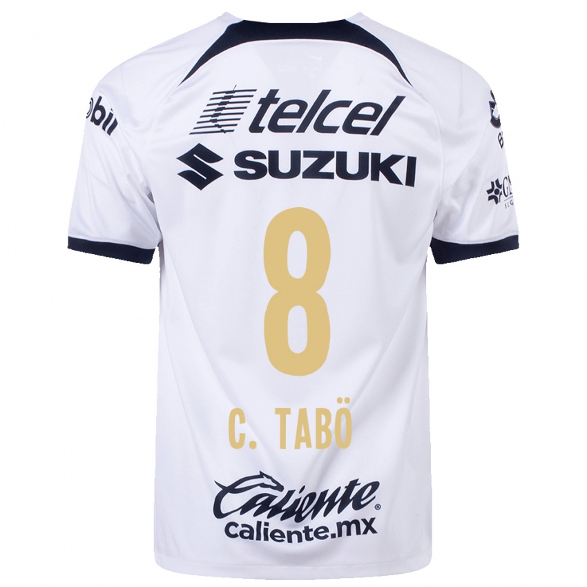Mujer Camiseta Christian Tabo #8 Blanco 1ª Equipación 2023/24 La Camisa México