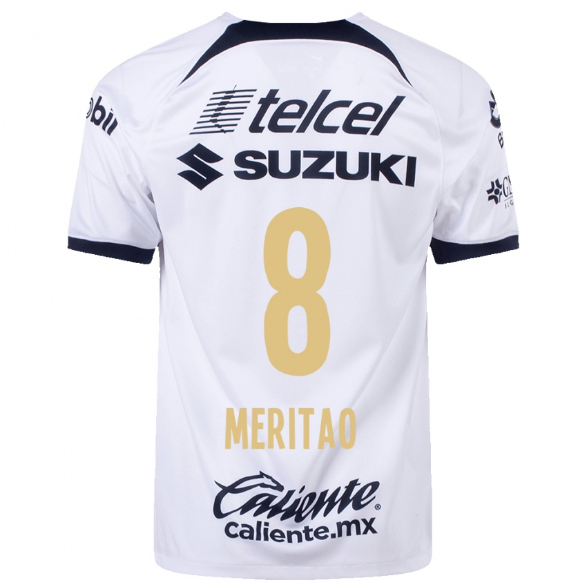 Mujer Camiseta Higor Meritao #8 Blanco 1ª Equipación 2023/24 La Camisa México