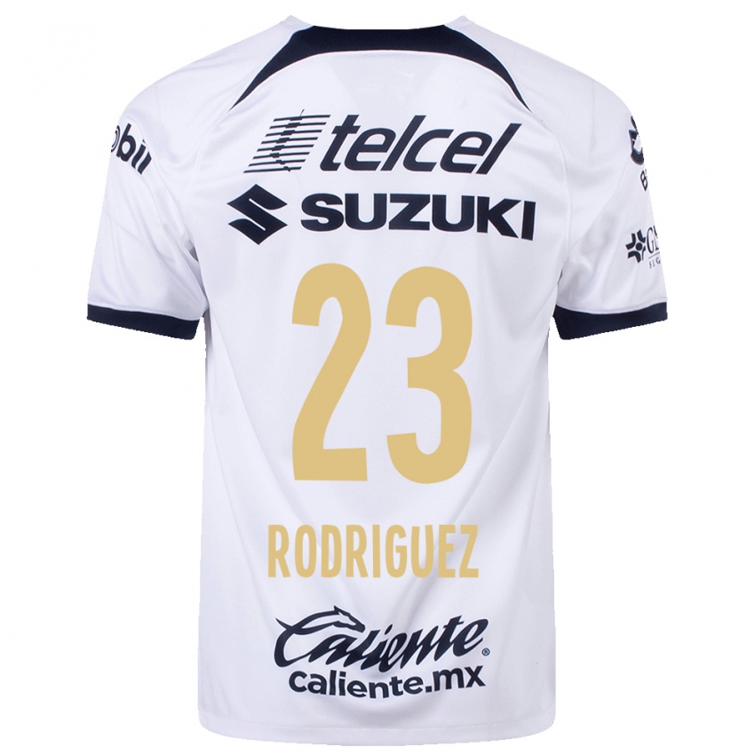 Mujer Camiseta Catherine Rodriguez #23 Blanco 1ª Equipación 2023/24 La Camisa México
