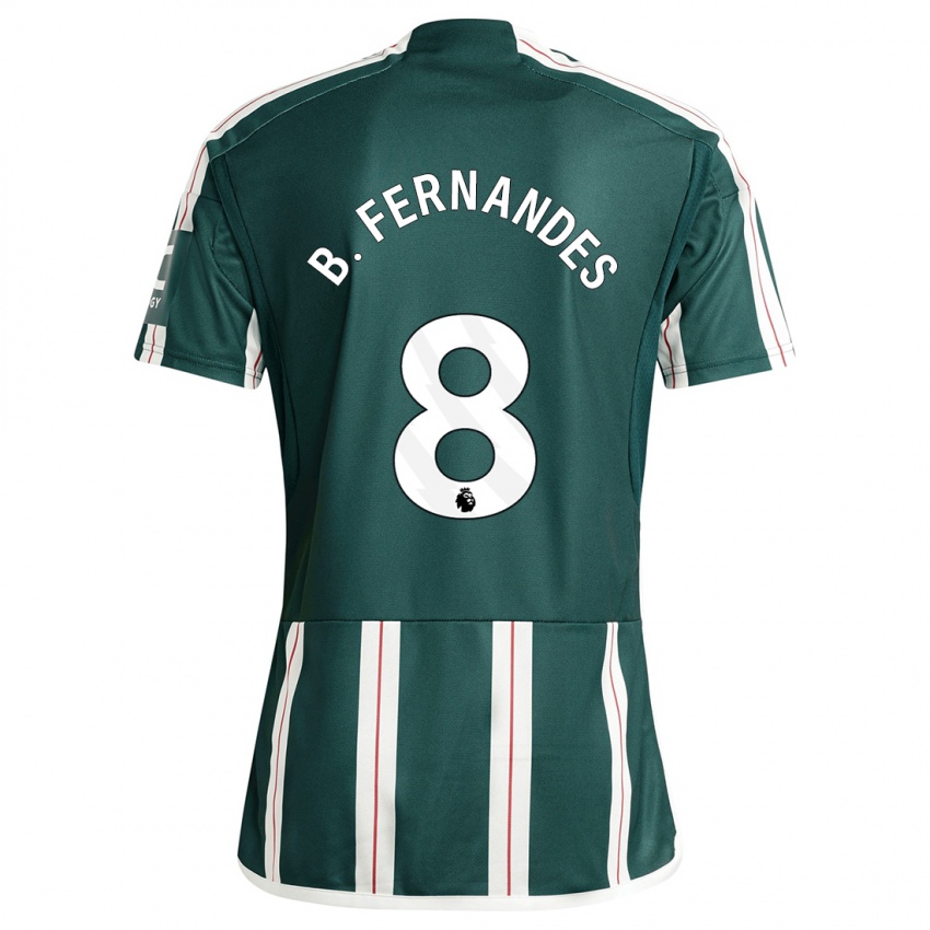 Mujer Camiseta Bruno Fernandes #8 Verde Oscuro 2ª Equipación 2023/24 La Camisa México