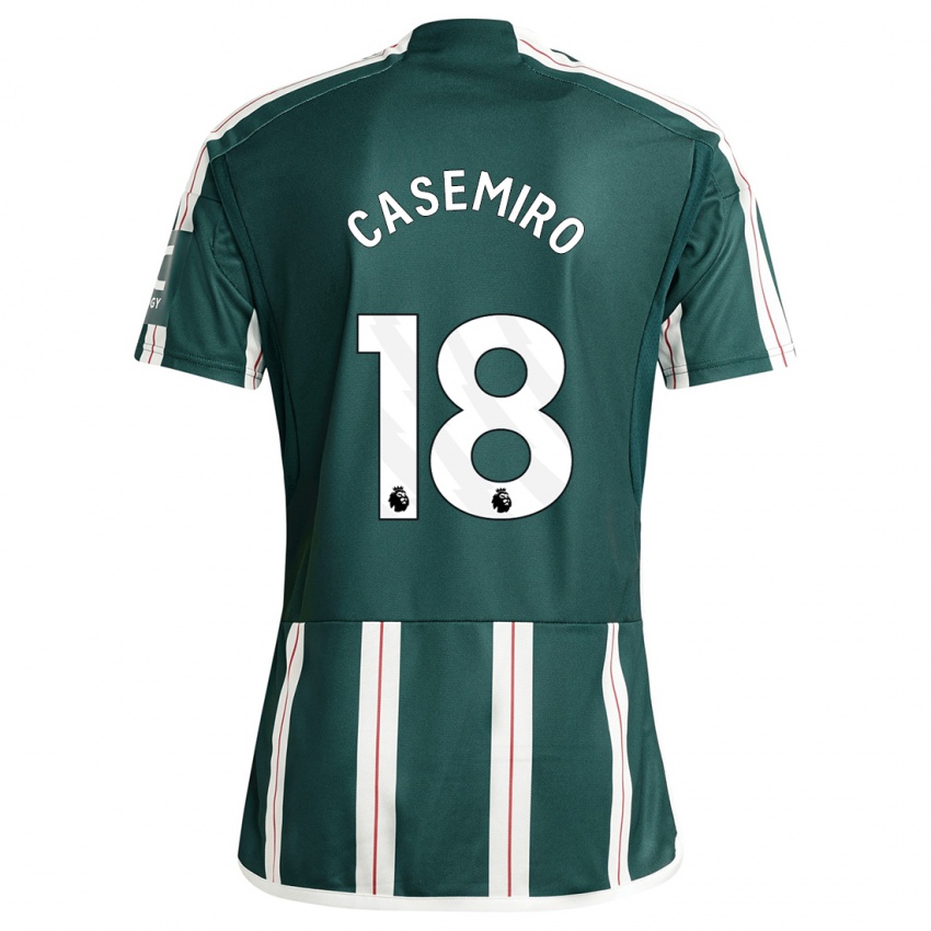 Mujer Camiseta Casemiro #18 Verde Oscuro 2ª Equipación 2023/24 La Camisa México