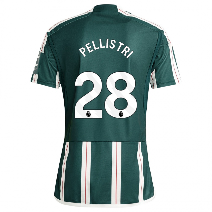 Mujer Camiseta Facundo Pellistri #28 Verde Oscuro 2ª Equipación 2023/24 La Camisa México