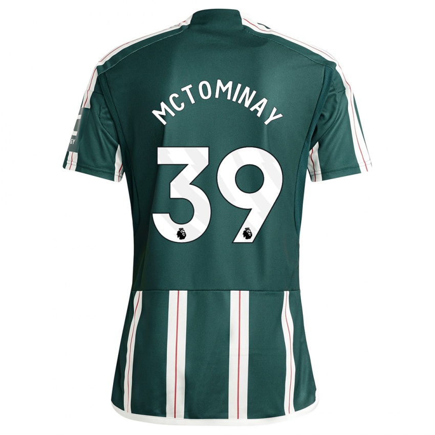 Mujer Camiseta Scott Mctominay #39 Verde Oscuro 2ª Equipación 2023/24 La Camisa México