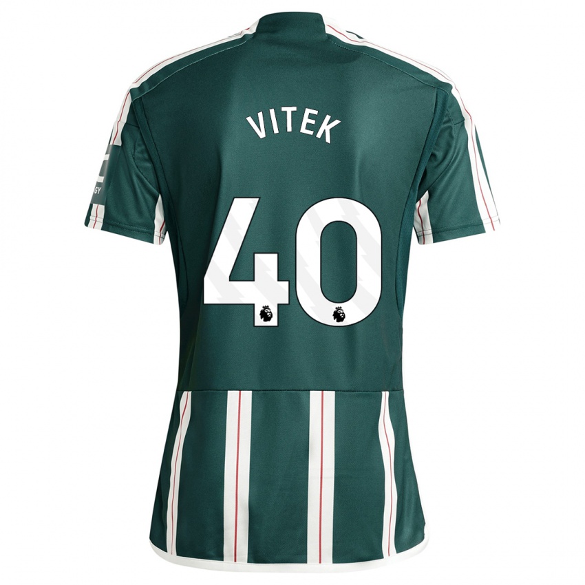 Mujer Camiseta Radek Vitek #40 Verde Oscuro 2ª Equipación 2023/24 La Camisa México