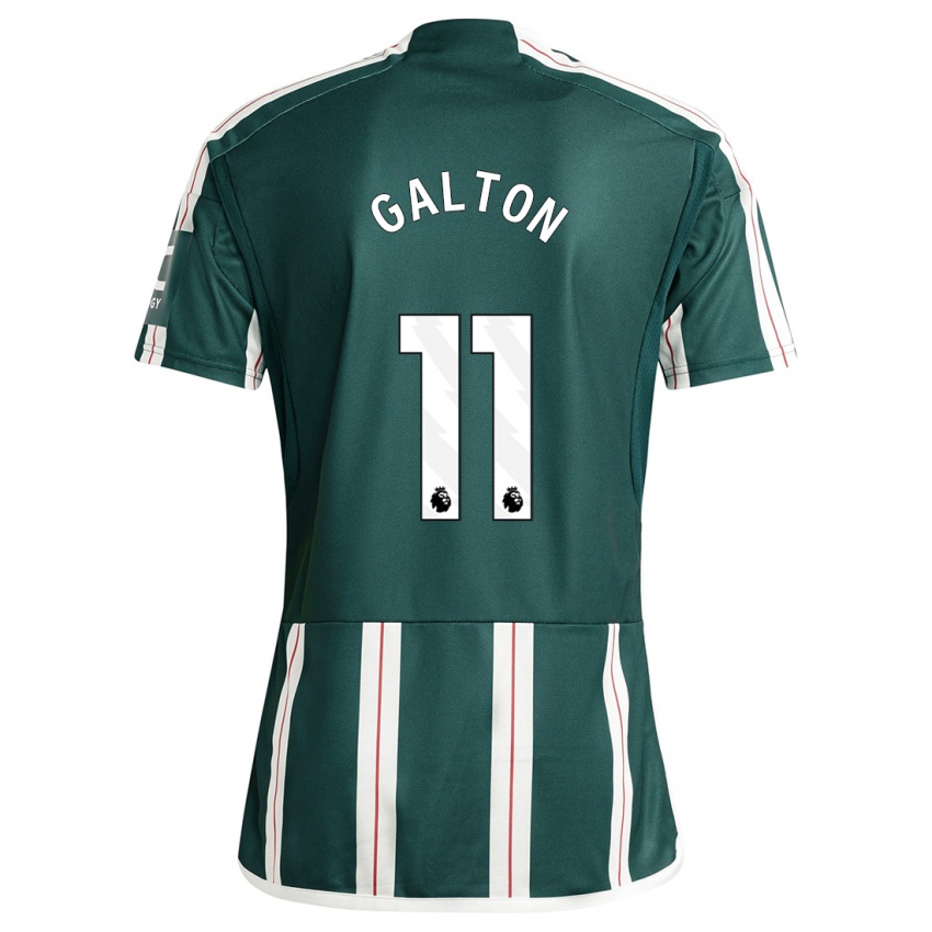 Mujer Camiseta Leah Galton #11 Verde Oscuro 2ª Equipación 2023/24 La Camisa México