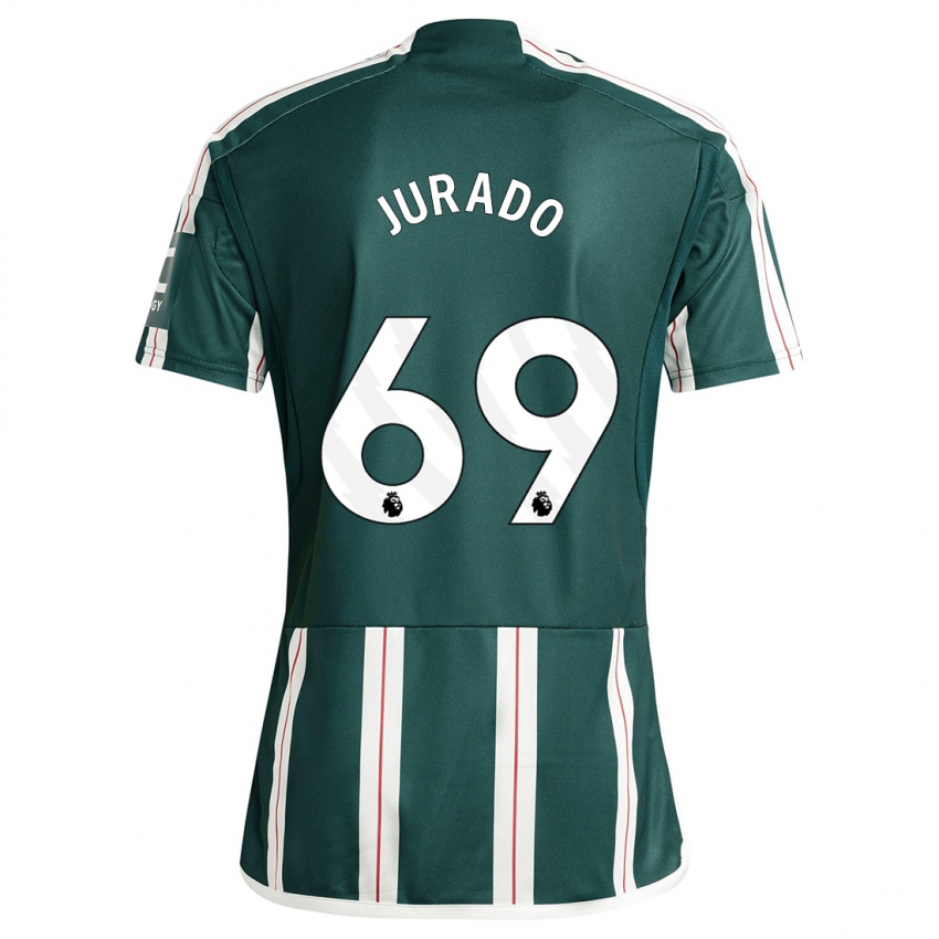 Mujer Camiseta Marc Jurado #69 Verde Oscuro 2ª Equipación 2023/24 La Camisa México