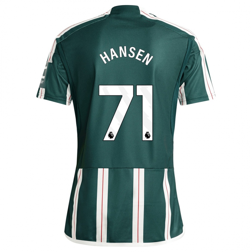 Mujer Camiseta Isak Hansen-Aaroen #71 Verde Oscuro 2ª Equipación 2023/24 La Camisa México