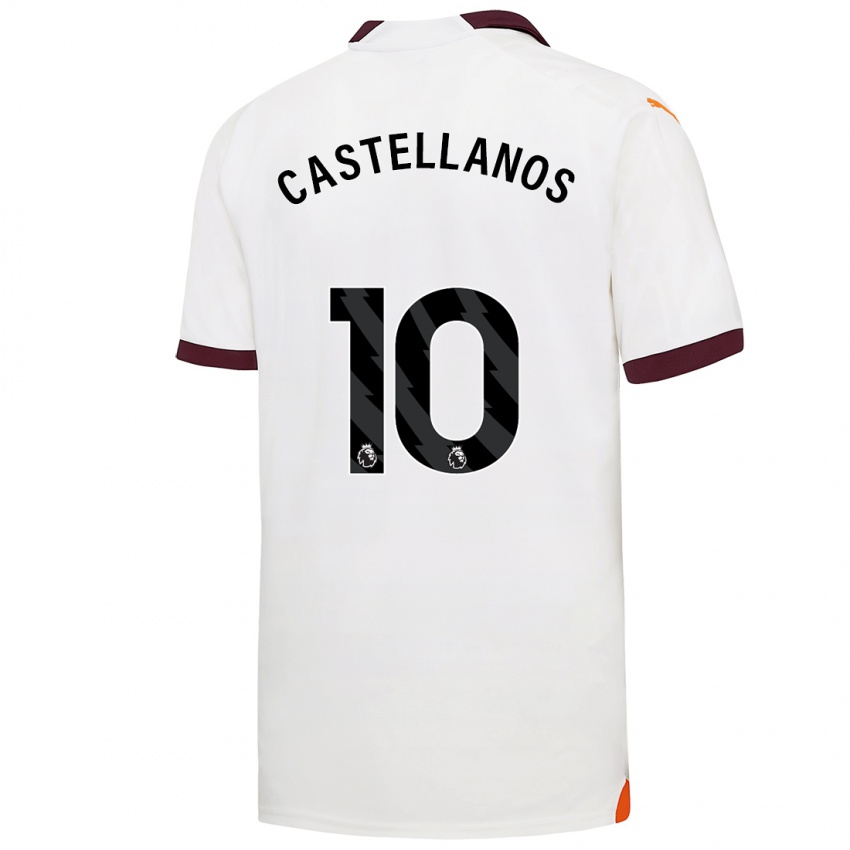 Mujer Camiseta Deyna Castellanos #10 Blanco 2ª Equipación 2023/24 La Camisa México