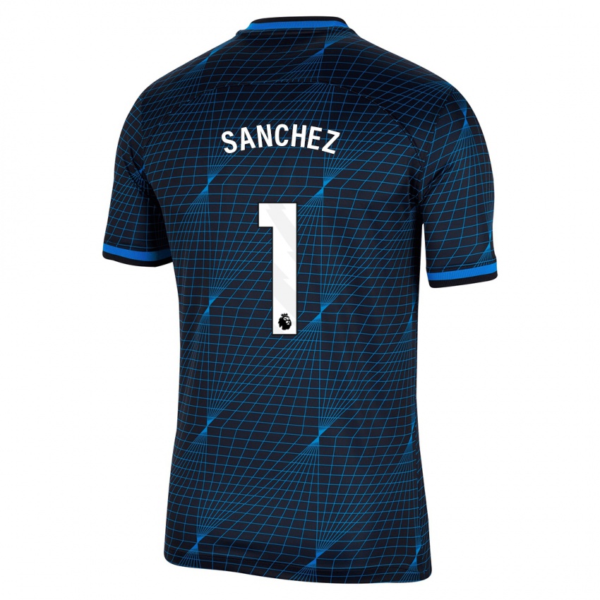 Mujer Camiseta Robert Sanchez #1 Azul Oscuro 2ª Equipación 2023/24 La Camisa México