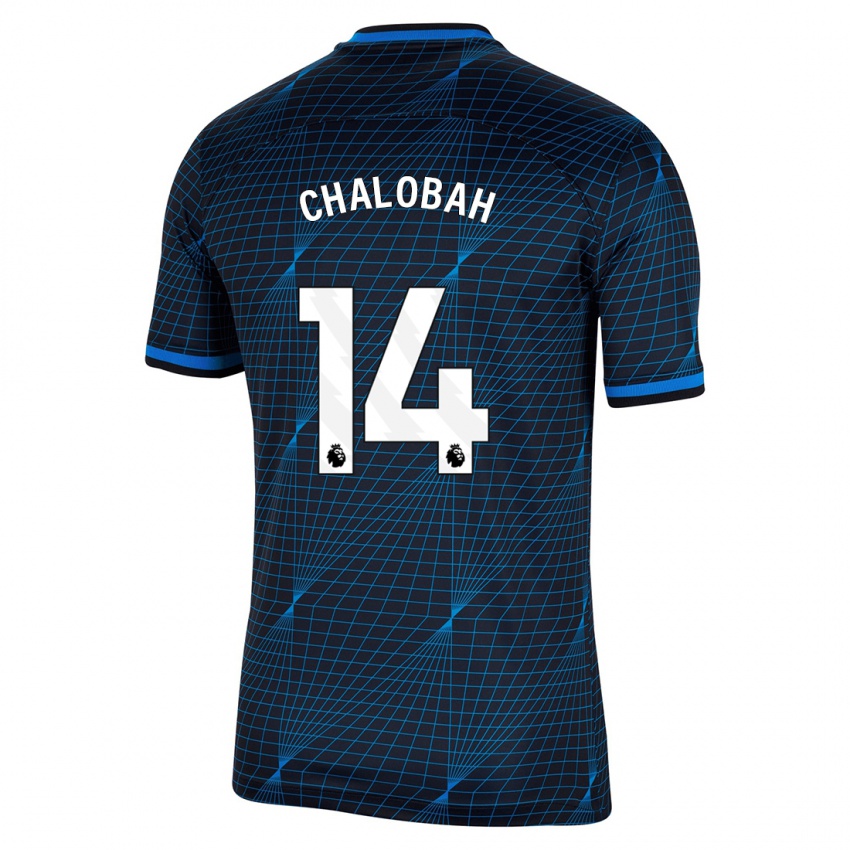 Mujer Camiseta Trevoh Chalobah #14 Azul Oscuro 2ª Equipación 2023/24 La Camisa México