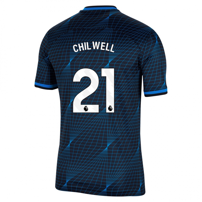 Mujer Camiseta Ben Chilwell #21 Azul Oscuro 2ª Equipación 2023/24 La Camisa México