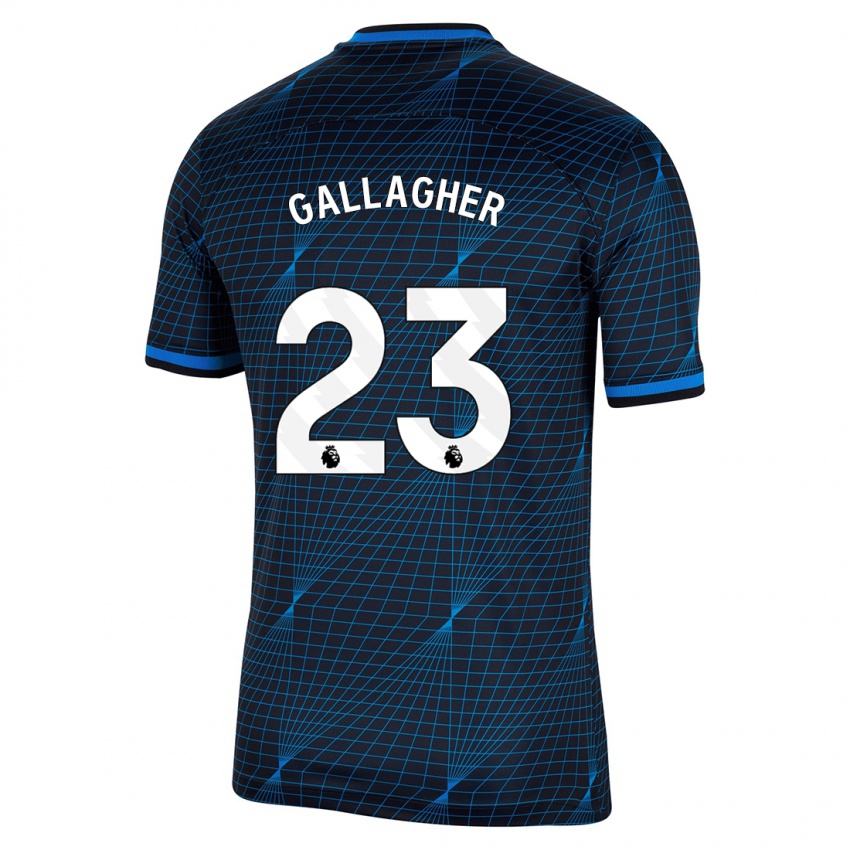 Mujer Camiseta Conor Gallagher #23 Azul Oscuro 2ª Equipación 2023/24 La Camisa México