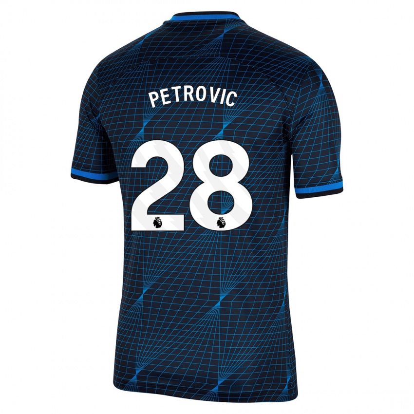 Mujer Camiseta Djordje Petrovic #28 Azul Oscuro 2ª Equipación 2023/24 La Camisa México