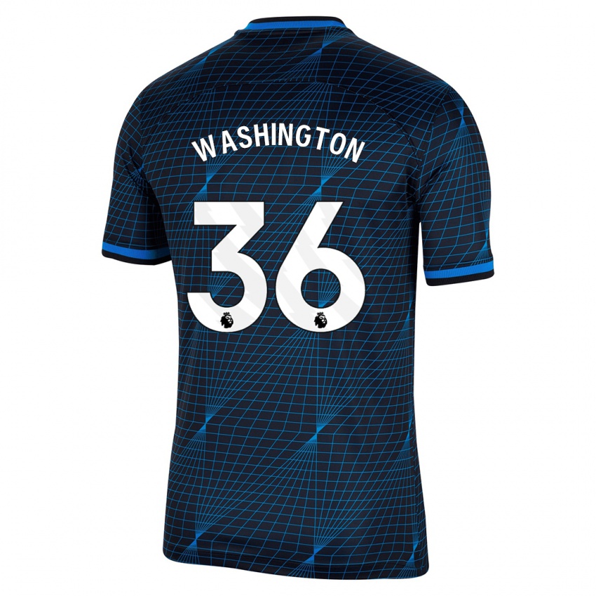 Mujer Camiseta Deivid Washington #36 Azul Oscuro 2ª Equipación 2023/24 La Camisa México