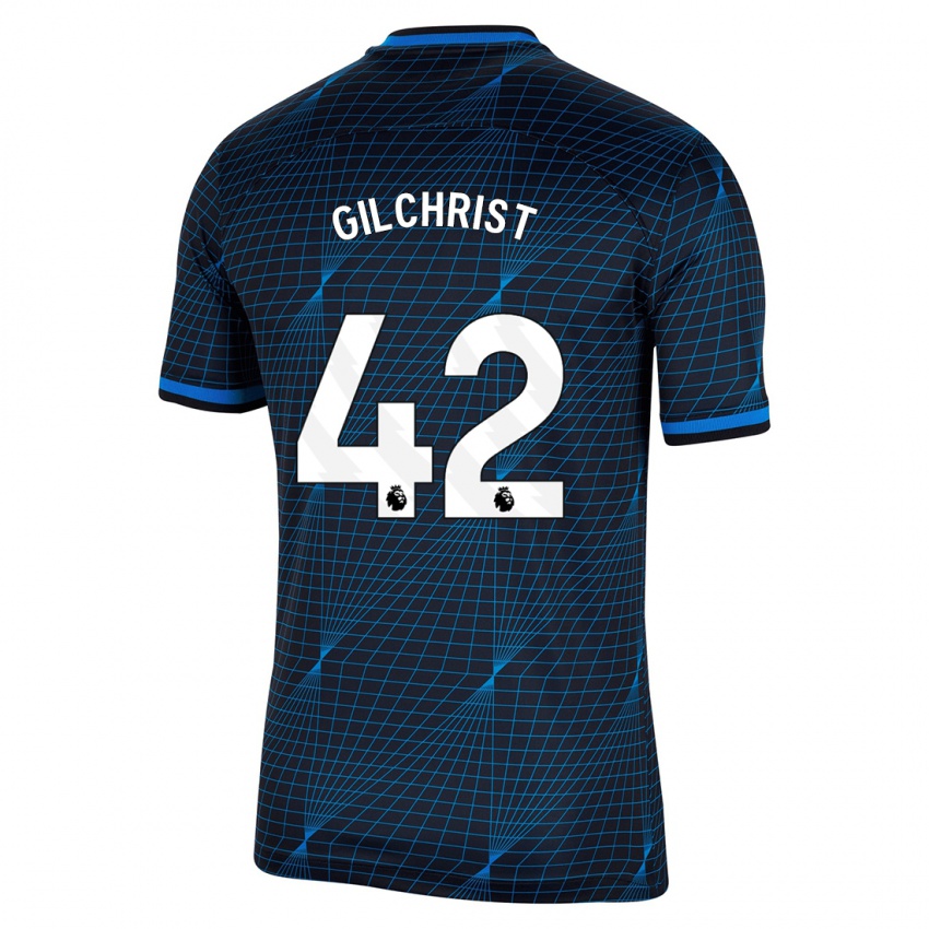 Mujer Camiseta Alfie Gilchrist #42 Azul Oscuro 2ª Equipación 2023/24 La Camisa México