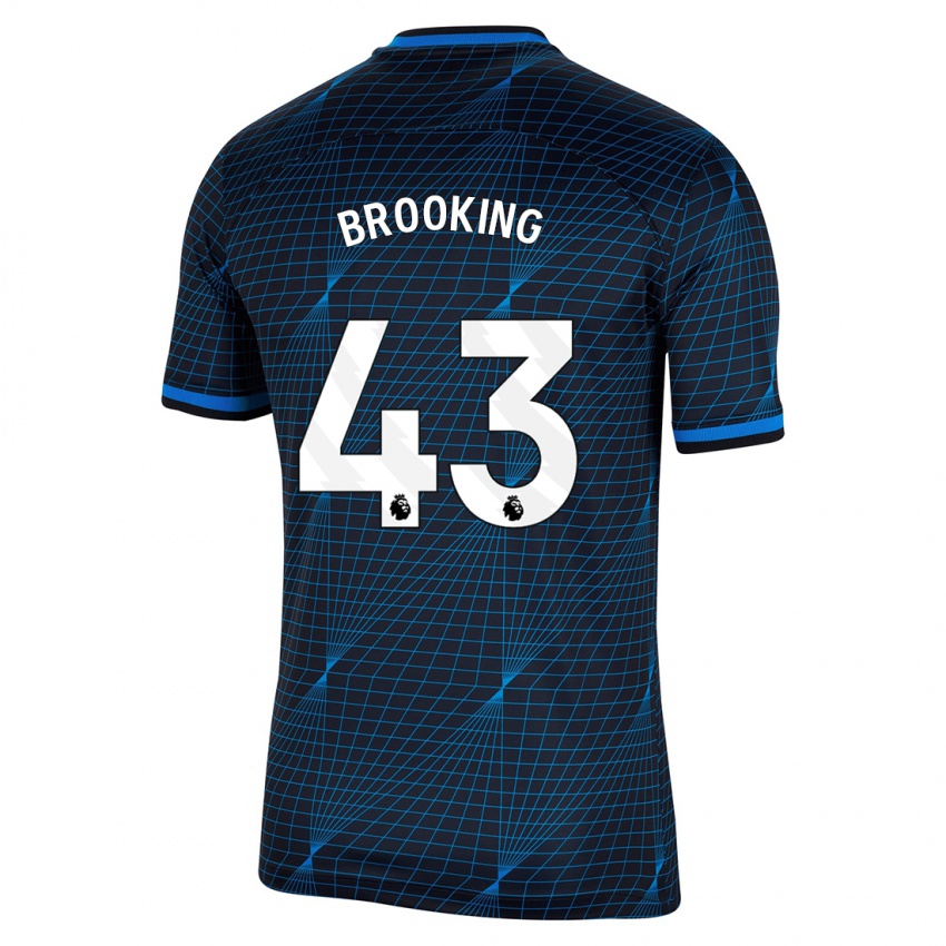 Mujer Camiseta Josh Brooking #43 Azul Oscuro 2ª Equipación 2023/24 La Camisa México