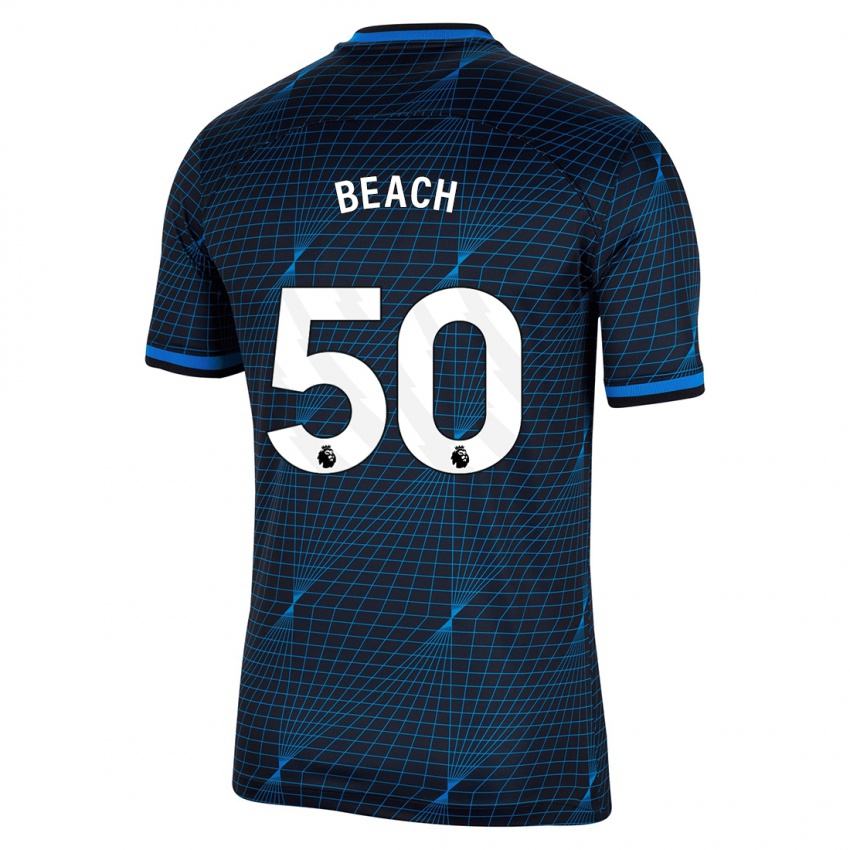 Mujer Camiseta Eddie Beach #50 Azul Oscuro 2ª Equipación 2023/24 La Camisa México