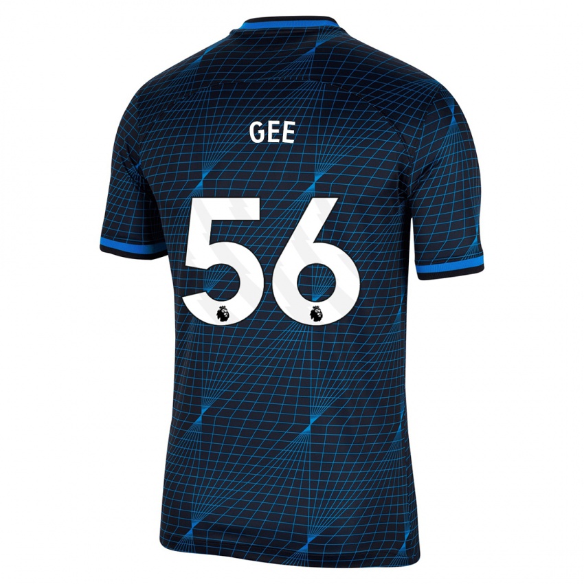 Mujer Camiseta Billy Gee #56 Azul Oscuro 2ª Equipación 2023/24 La Camisa México