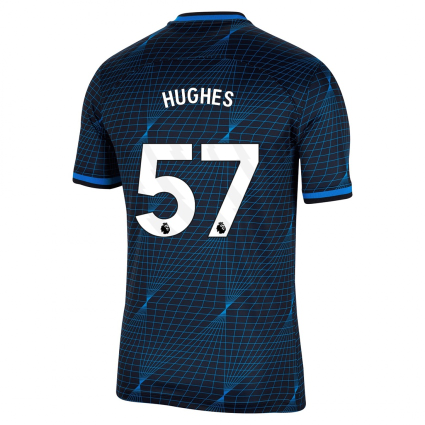 Mujer Camiseta Brodi Hughes #57 Azul Oscuro 2ª Equipación 2023/24 La Camisa México