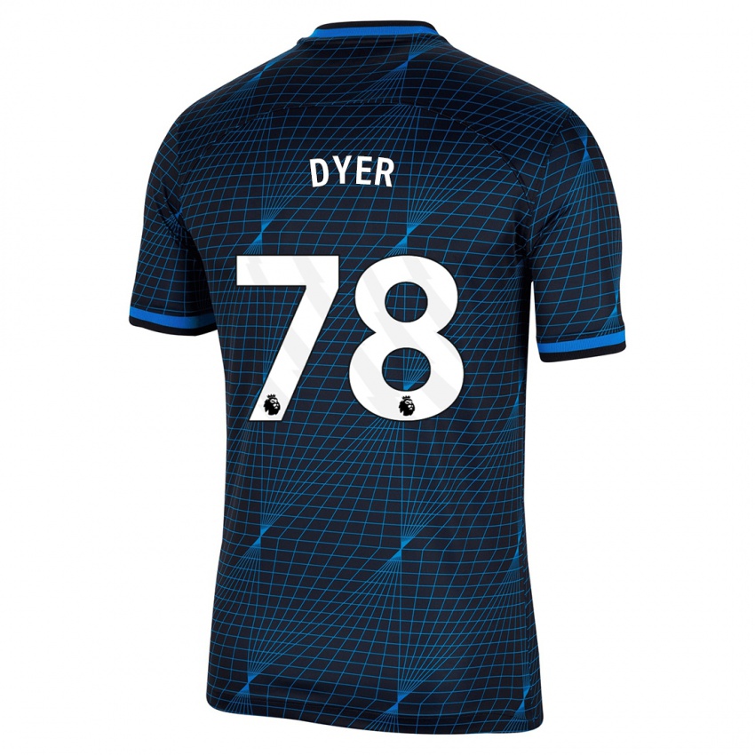 Mujer Camiseta Kiano Dyer #78 Azul Oscuro 2ª Equipación 2023/24 La Camisa México