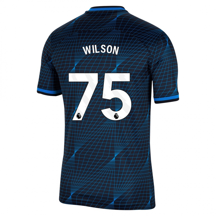 Mujer Camiseta Kaiden Wilson #75 Azul Oscuro 2ª Equipación 2023/24 La Camisa México