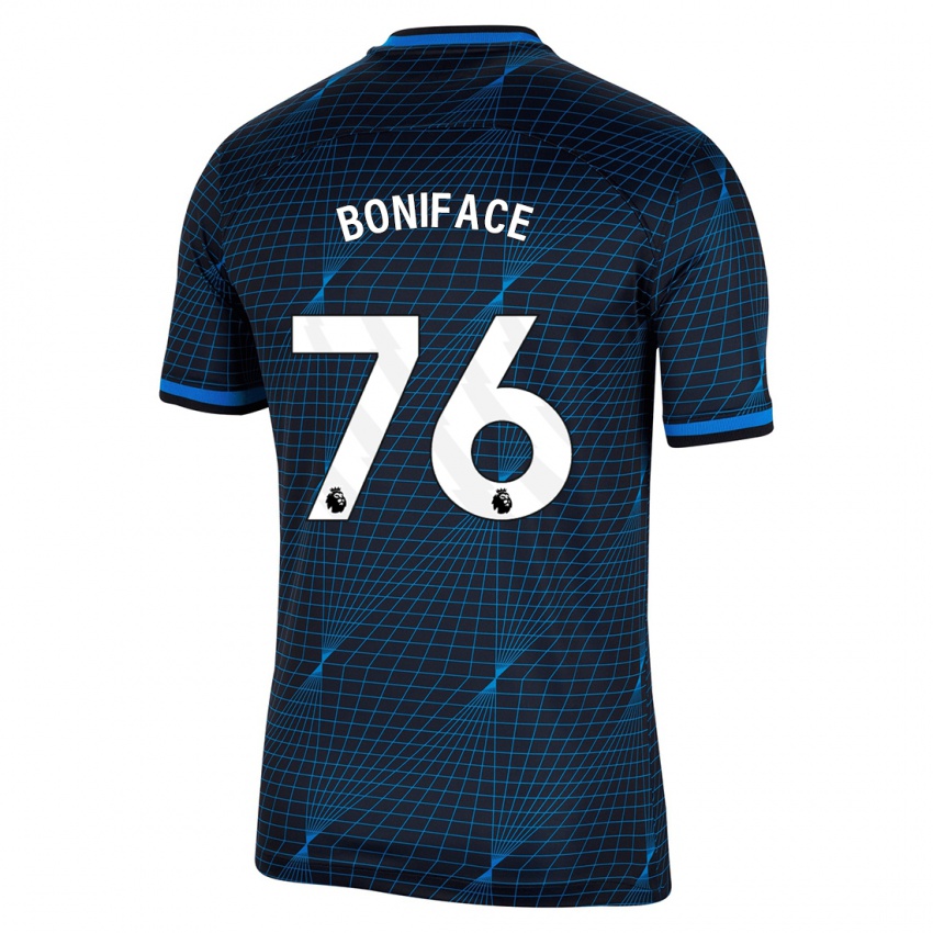 Mujer Camiseta Somto Boniface #76 Azul Oscuro 2ª Equipación 2023/24 La Camisa México