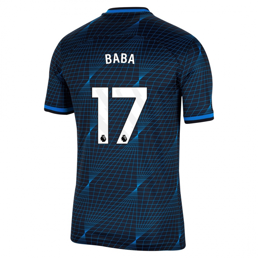 Mujer Camiseta Abdul-Rahman Baba #17 Azul Oscuro 2ª Equipación 2023/24 La Camisa México