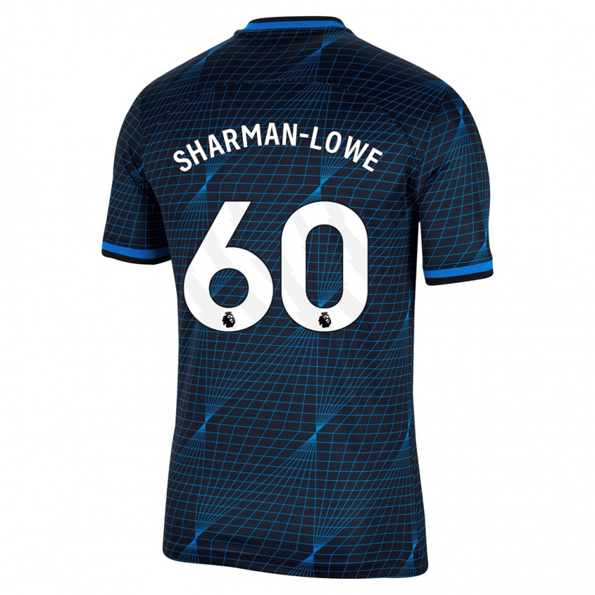 Mujer Camiseta Teddy Sharman-Lowe #60 Azul Oscuro 2ª Equipación 2023/24 La Camisa México