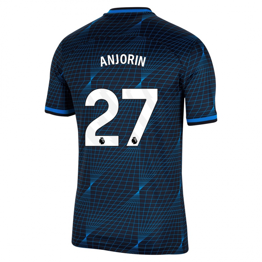 Mujer Camiseta Tino Anjorin #27 Azul Oscuro 2ª Equipación 2023/24 La Camisa México